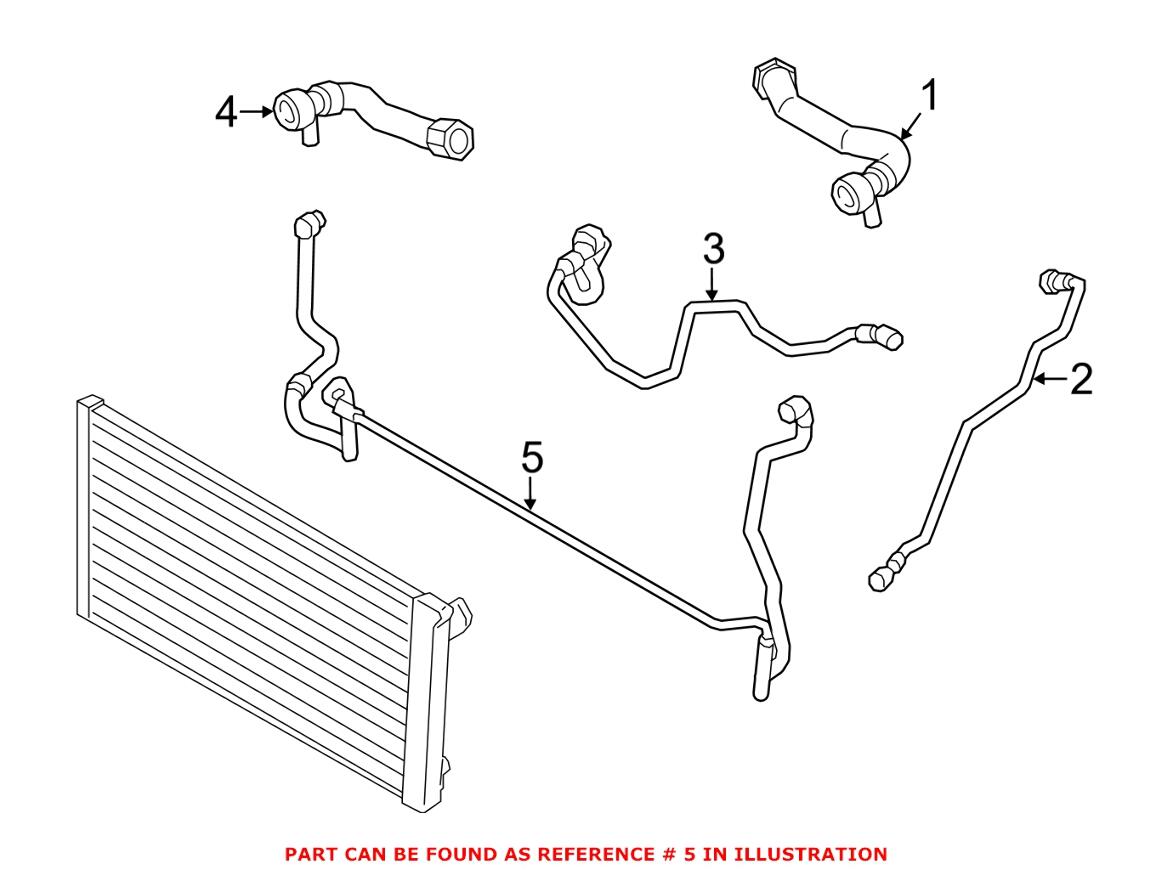 BMW Radiator Coolant Hose - Upper 17128516689